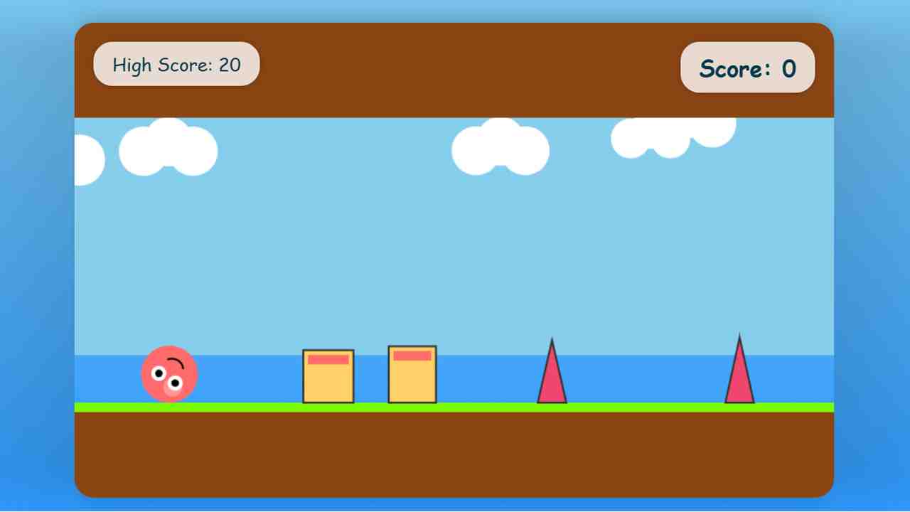 Jumping Ball Runner Game