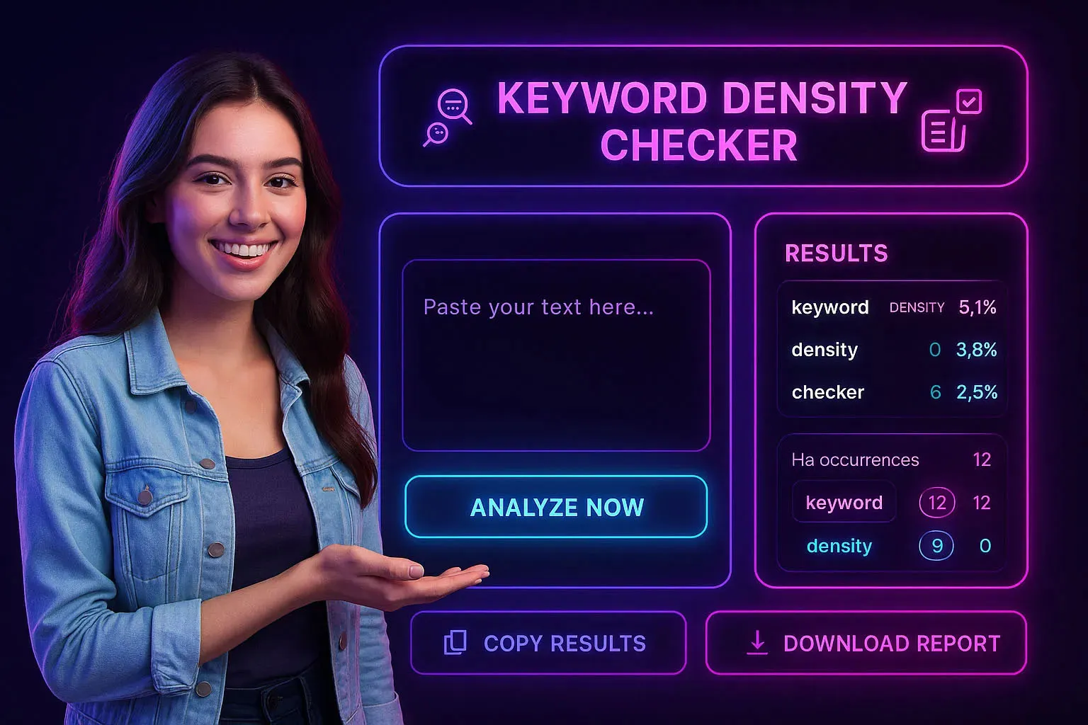 Keyword Density Checker Tool