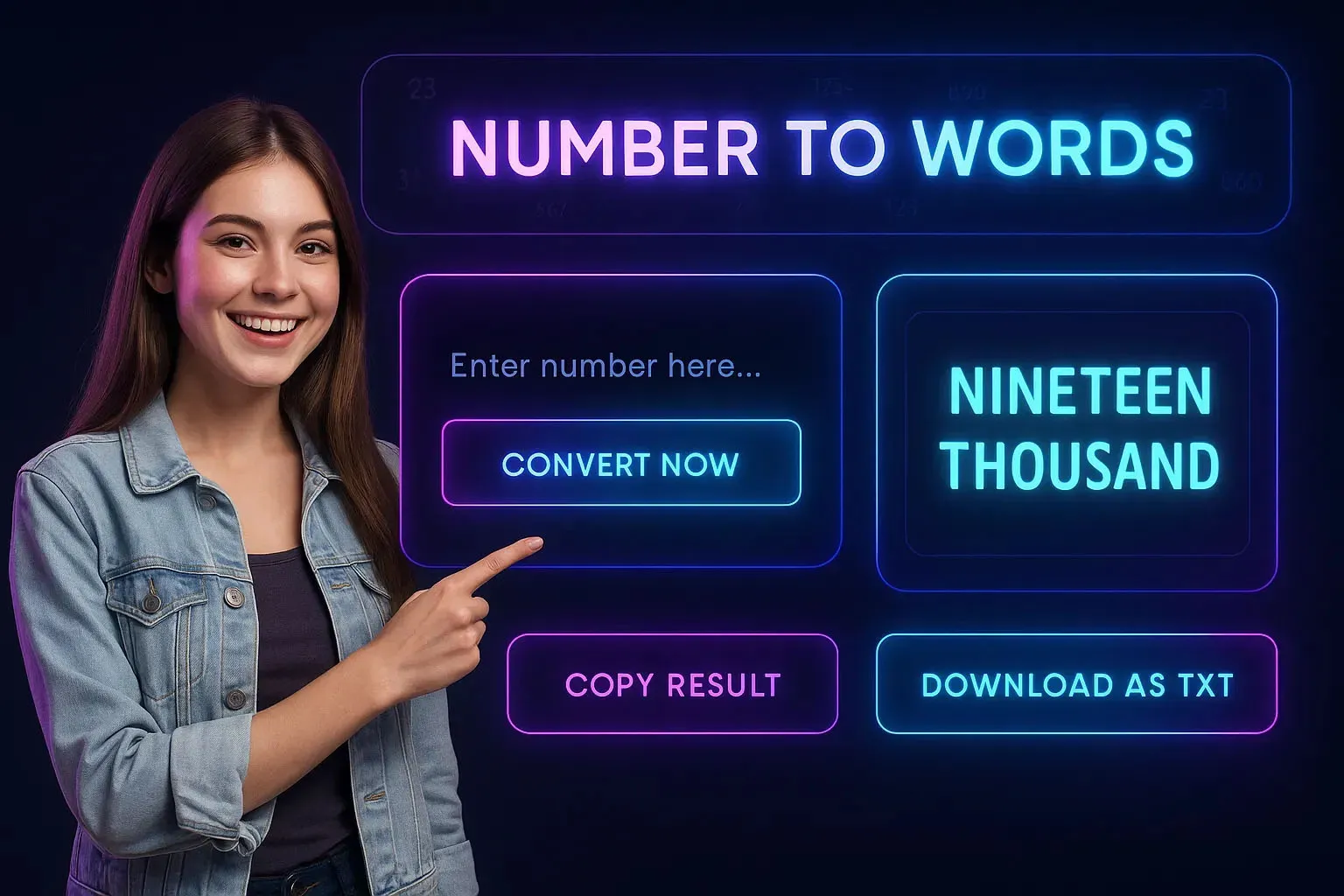 Number to Words Converter Tool