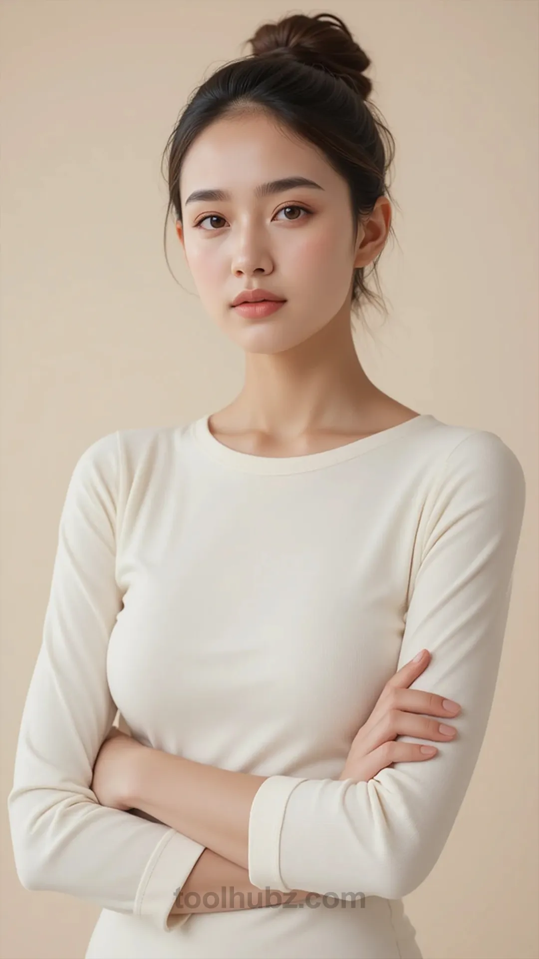 Beautiful woman face portrait for ads